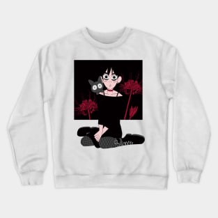 Gothic Anime Girl Crewneck Sweatshirt